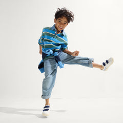 The Kids Strap Sneaker - Blue Raspberry